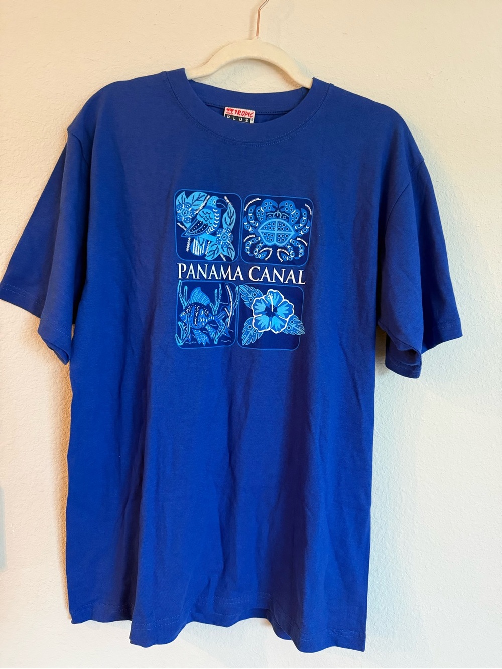 Tropic Plus Panama Canal Royal Blue Graphic XL Short-Sleeve Tee